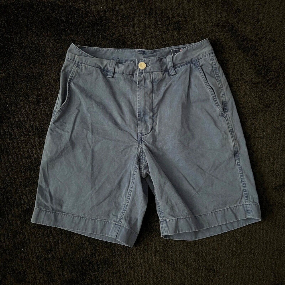 Vineyard Vines Island Shorts Mens 28 Blue Chino Cotton Casual Summer Preppy